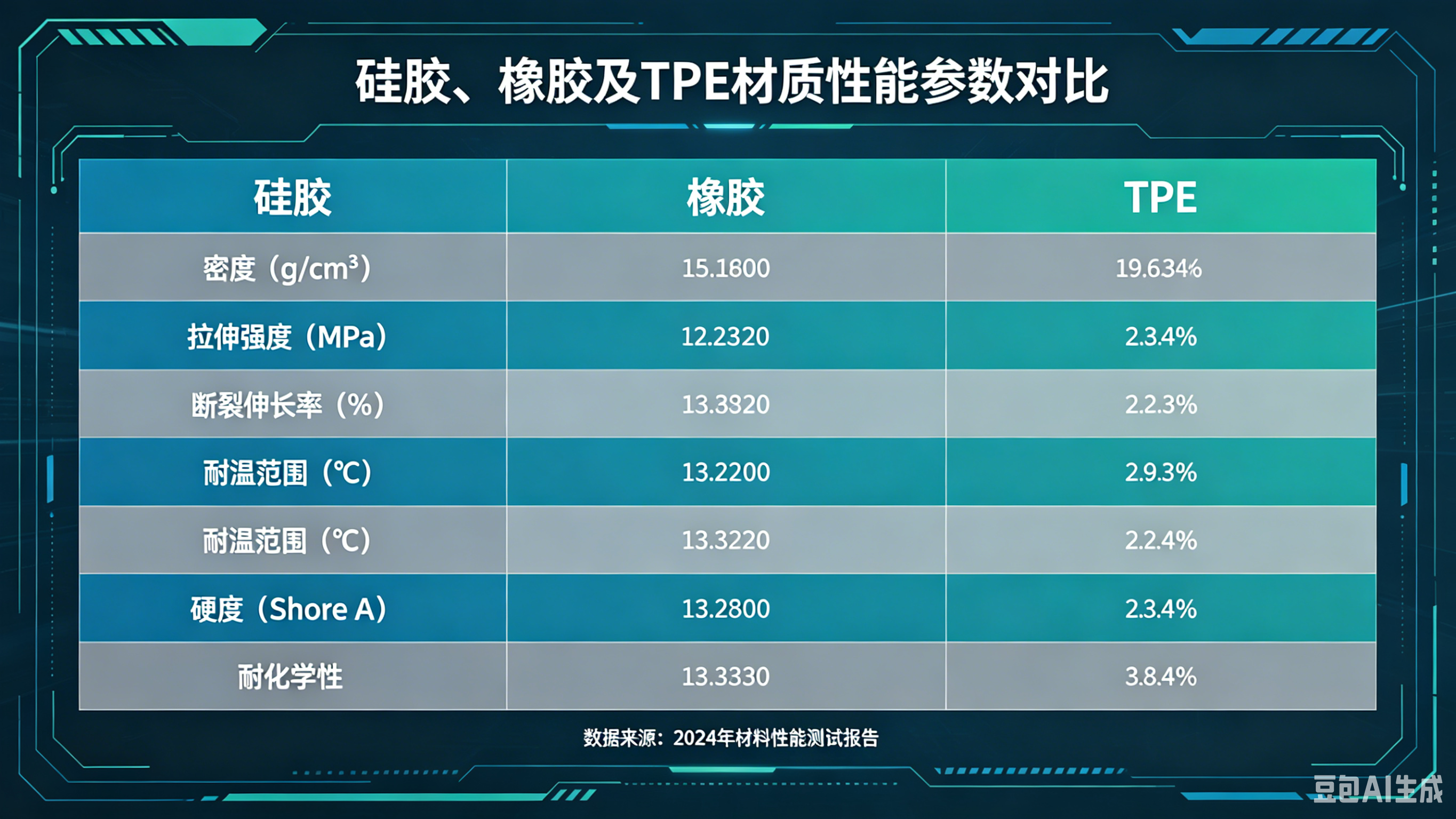 TPE材质柔韧性测试图，展示材料在不同温度下的形变情况